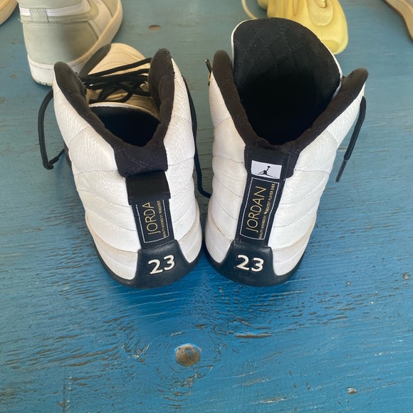 Jordan Athletic Shoes Black White Gold Retro 12 Air Jordan Nike - Picture 5 of 5